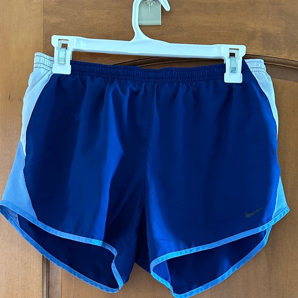 Nike Dri-FIT Tempo Running Shorts Royal Blue White Mesh Panels Size M 🏃‍♀️